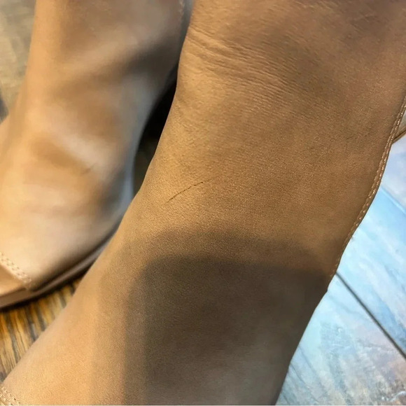 Circus by Sam Edelman Kammi Open Toe Bootie Women’s 8M Light Tan/Khaki EUC - Picture 2 of 12